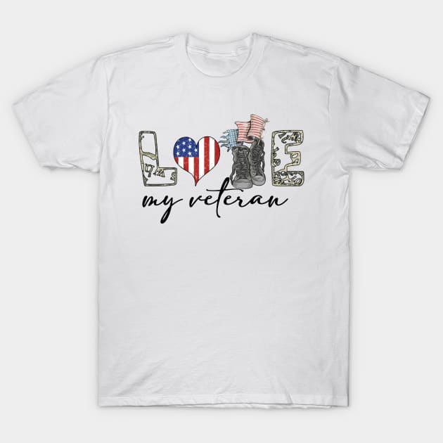 i love my veteran T-Shirt by whatdlo